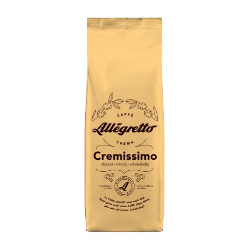 Allegretto - CAFFE CREMA CREMISSIMO - 500g Bohnen