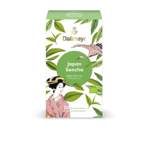Dallmayr Tee Pyramiden Japan Sencha Bio DE-ÖKÖ-006 20 Stück