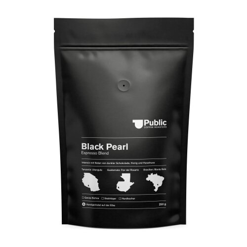 Public Coffee Roasters Black Pearl Espresso 250g Bohnen