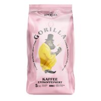 Gorilla Kaffee Entkoffeiniert 1000g Bohnen