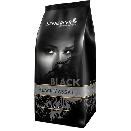 Seeberger Kaffee BLACK MASSAI 1000g Bohnen