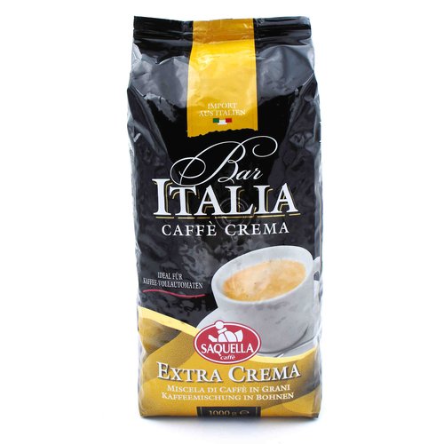 Saquella Bar Italia - EXTRA CREMA - Kaffee Crema 1000g Bohnen