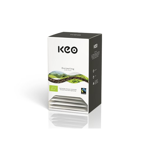 Keo Tee - DARJEELING FIRST FLUSH - Bio & Fairtrade 20 Pyramidenbeutel DE-ÖKO-006